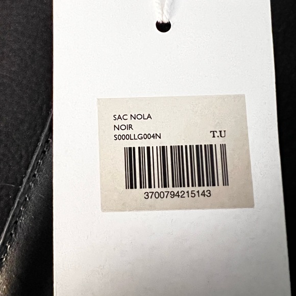 NWT Sézane Black Leather Tote Bag - Picture 12 of 12